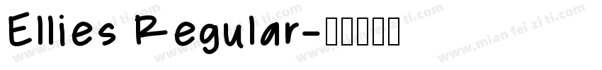 Ellies Regular字体转换